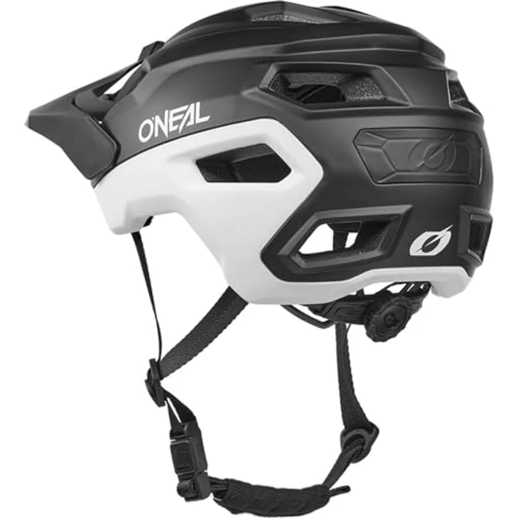 O'Neal Casque Trailfinder Evo Solid V.26, Enduro Fahrradhelm mit Quin Ready Technologie, schwarz/weiß, Größe L/XL – Bild 2