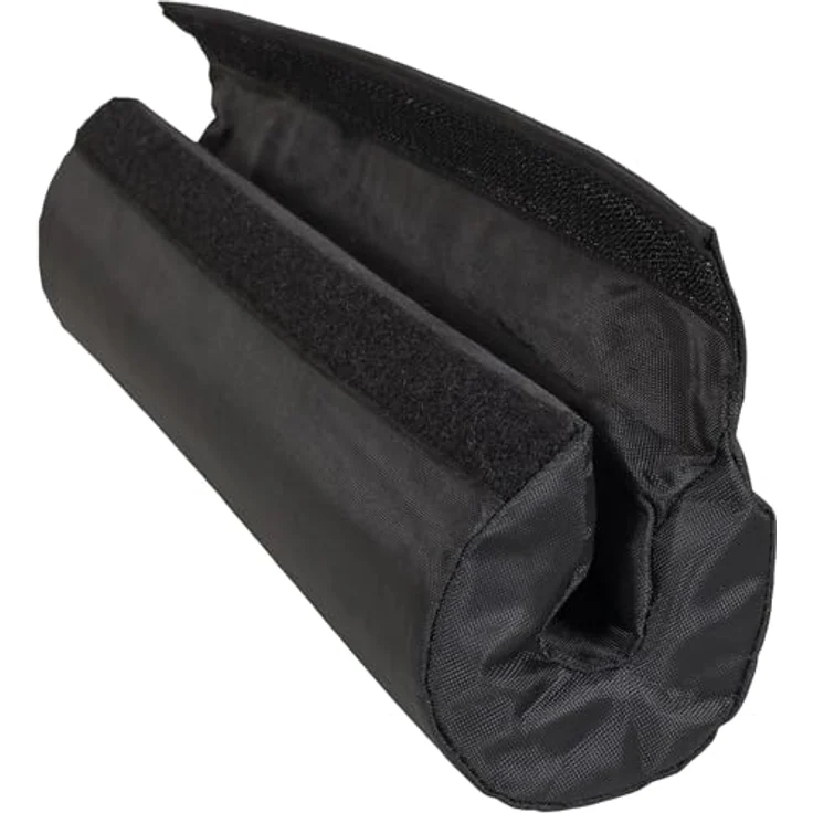 GORILLA SPORTS® Langhantel Polster - 40 x 8,5 x 3 cm, mit Klettverschluss, Schwarz - Nackenpolster, Barbell Squat Pad, Nackenschutz, für Kniebeugen, Hip Thrust, Druckentlastung von Schulter, Rücken – Bild 3