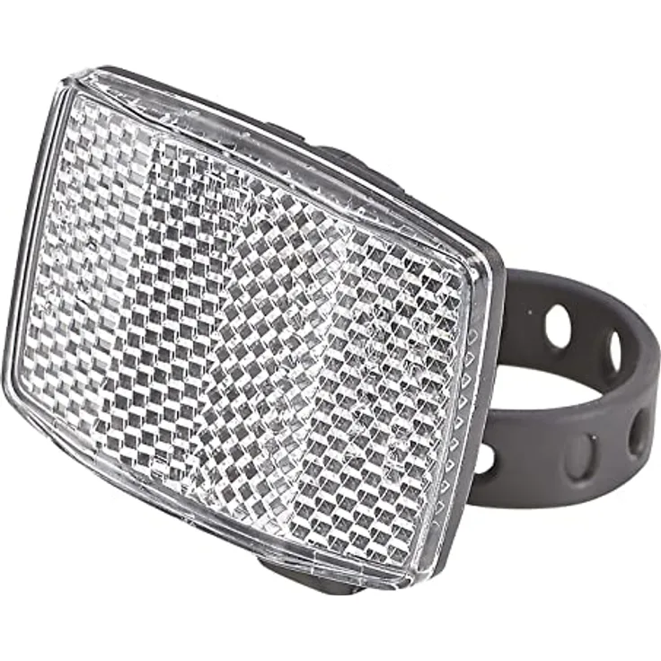 Prophete MTB-Reflektor mit Halter, StVZO zugelassen, weiß/schwarz, Größe L, 5261