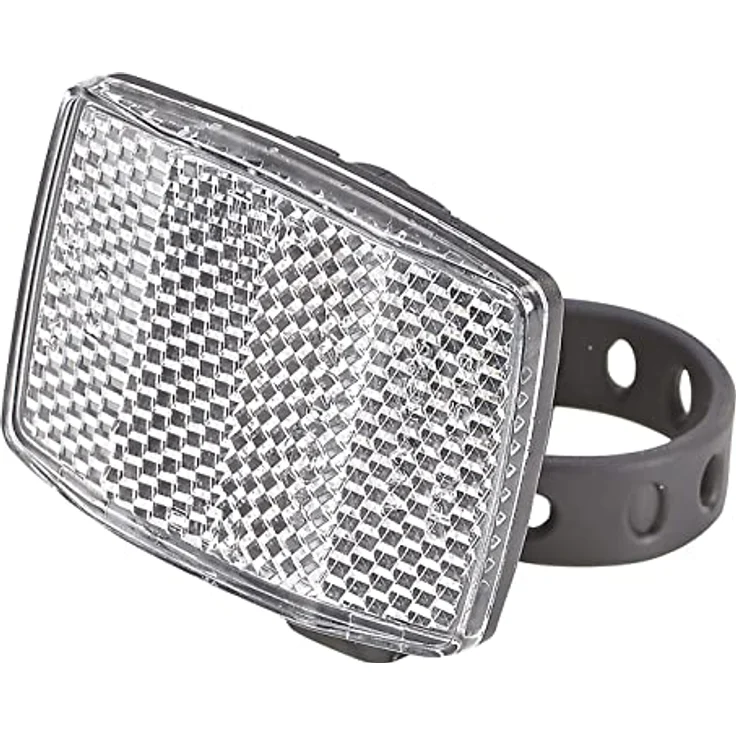 Prophete MTB-Reflektor mit Halter, StVZO zugelassen, weiß/schwarz, Größe L, 5261 – Bild 1