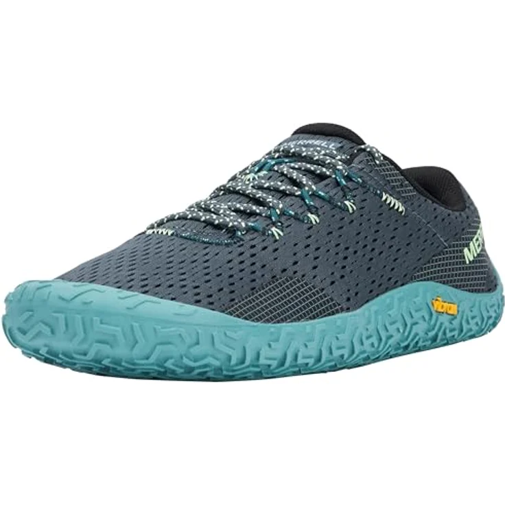 Merrell Vapor Glove 6, Trailrunning-Schuhe mit Vibram-Sohle, atmungsaktivem Mesh, grau, EU 46, Herren – Bild 1