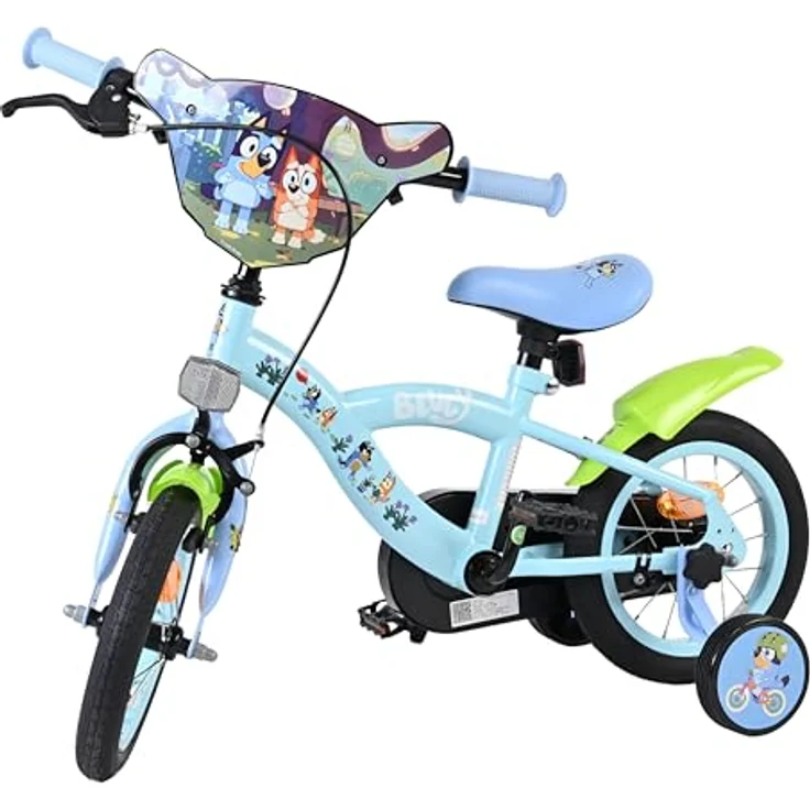Volare Bluey Kinderfahrrad 12 Zoll, 1 Gang, ohne Schaltung, mit Rücktrittbremse und höhenverstellbarem Lenker, hellblau – Bild 15