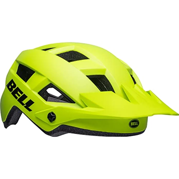 Bell Spark 2, MTB Helm mit Ergo Fit und 13 Belüftungsöffnungen, matte hi-viz yellow, Größe M – Bild 4