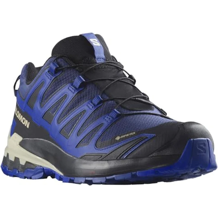 Salomon XA PRO 3D V9 GORE-TEX, Herren Laufschuhe mit wasserdichter Membran und stark profilierter Außensohle, blau, Größe 41 1/3 – Bild 4