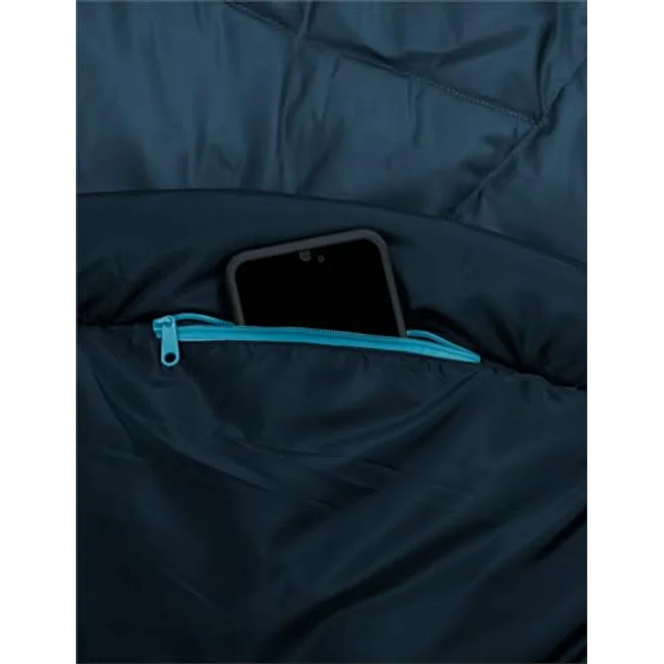 VAUDE Sioux 100 II Syn, Mumienschlafsack mit Konturkapuze, Innentasche und seitlichem Reißverschluss – Bild 2