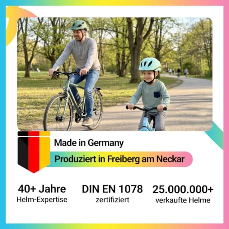 KED Meggy II Trend XS, Fahrradhelm für Kinder mit LED-Rücklicht, Bright Aqua – Bild 6