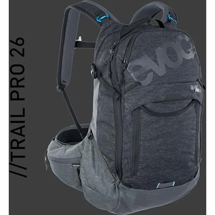 Evoc Trail Pro 26 L - Rucksack - Schwarz/Grau S/M – Bild 7
