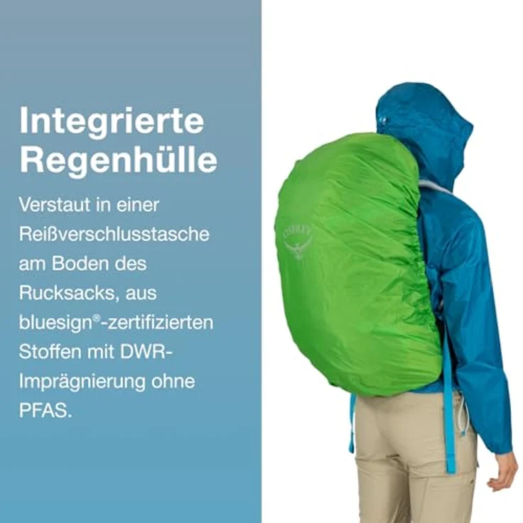 Osprey Hikelite 28 Chameleon/Black M/L, Wanderrucksack mit AirSpeed Rückenplatte und bluesign-zertifizierten Stoffen – Bild 5