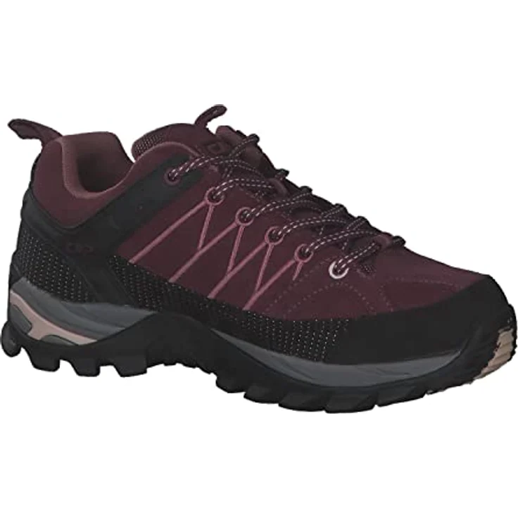 CMP Rigel Low 3Q13246 Damen Trekking Schuhe, wasserfest mit Clima Protect® und CMP FullOn GRIP, Veloursleder – Bild 9