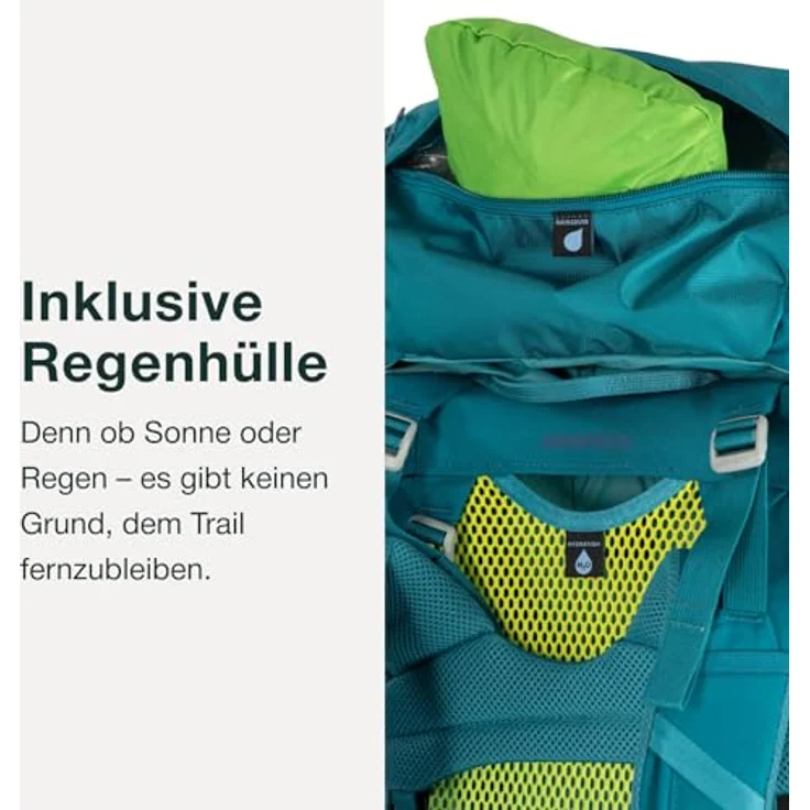 Osprey Ace 38, Trekkingrucksack 64 cm in grün, 100% Polyester, 32 cm x 27 cm x 64 cm – Bild 3