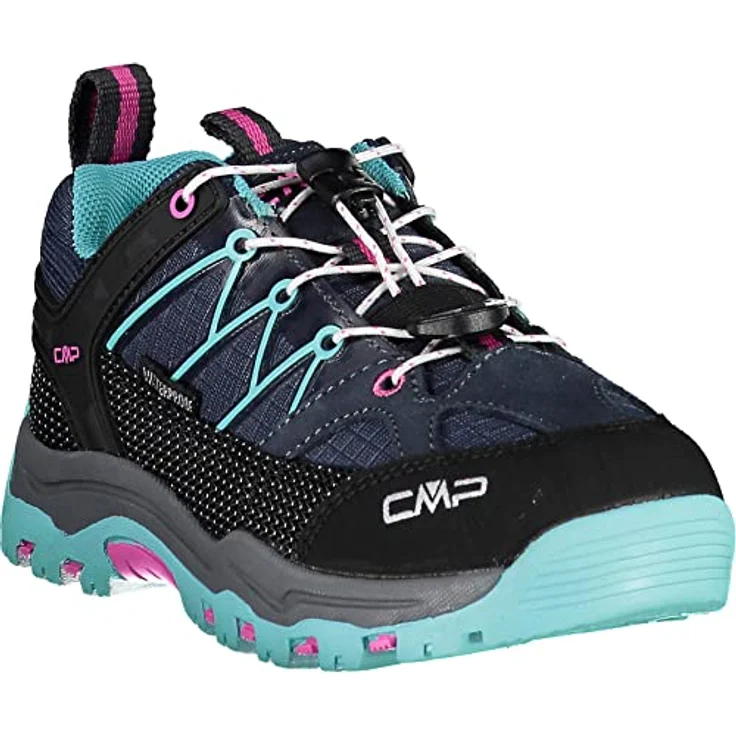 CMP Kids Rigel Low, Mädchen Walkingschuh mit dämpfender EVA-Sohle, wasserdicht, blau, Größe 28 – Bild 7