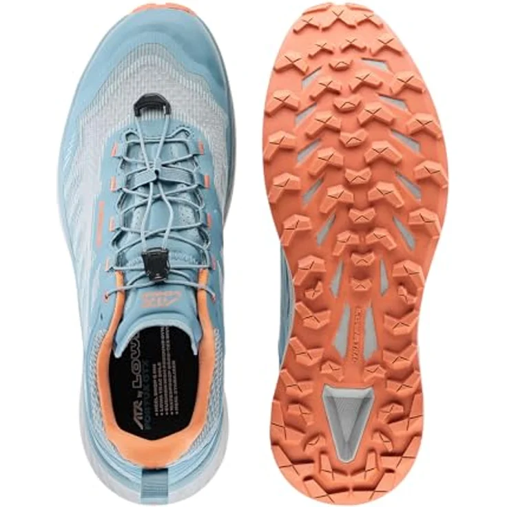 LOWA FORTUX GTX, wasserdichte Outdoor-Schuhe mit GORE-TEX-Membran, rauchblau/rost, Modell 2024 – Bild 7