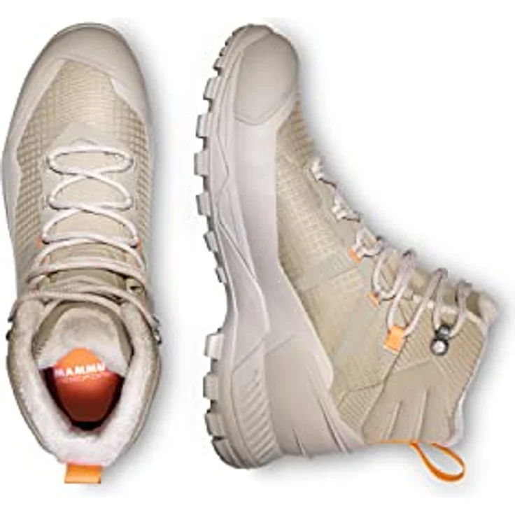 Mammut Blackfin III Mid DT, Damen Wanderschuhe mit wasserdichter Membran und Vibram-Profilsohle, Beige, Größe 38.5 – Bild 2