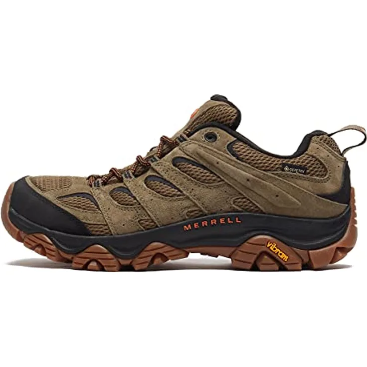 Merrell Moab 3 GORE-TEX®, Wanderschuh mit Vibram® Laufsohle und wasserdichter Membran, olive/gum