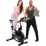 Miweba Sports Profi Indoor Cycling Bike MS300 | 13 Kg Schwungmasse - Traglast 100.0 Kg - Fitness Heimtrainer Fahrrad - Pulsmessung - Stufenfreie Widerstandsverstellung - Speedbike - Ergometer