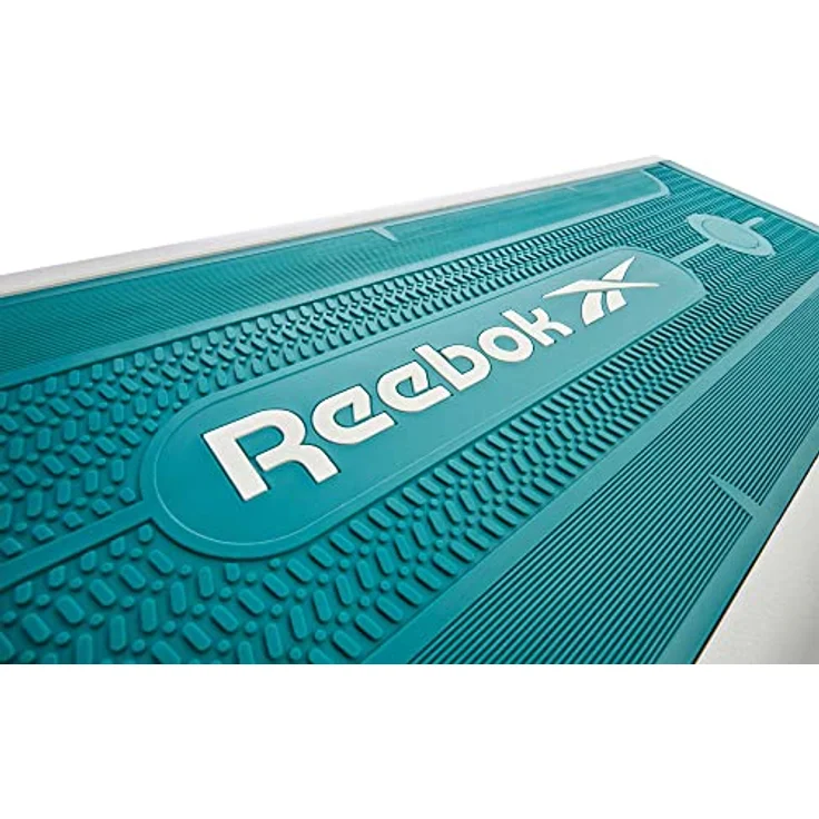 Reebok Aerobic-Stepper The Original, 3-fach höhenverstellbar, Weiß-Türkis, für Cardio- und Krafttraining – Bild 4