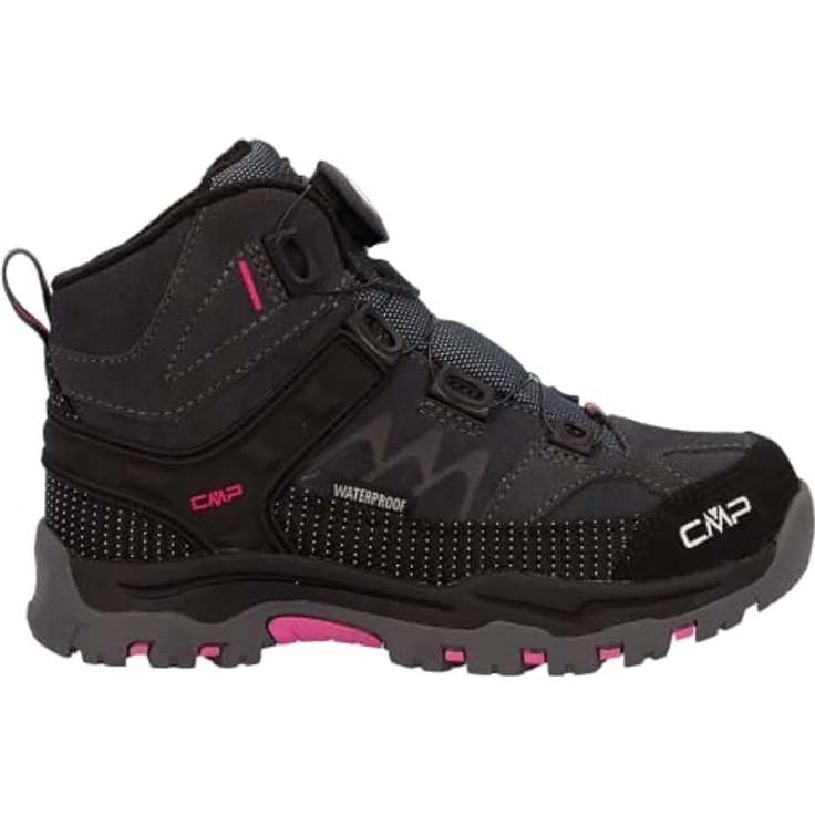 CMP Kids Kiruna Mid FITGO Fleece WP, Kinder Trekkingschuhe in Antracite-Festival, Größe 31, für Wandern – Bild 1