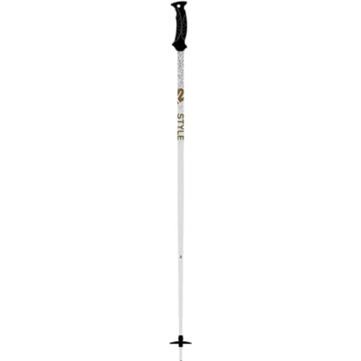 K2 Skis Damen Skistock Style Composite, 16mm Composite mit Performance Rubber, All-Mountain, Weiß, 10G3011