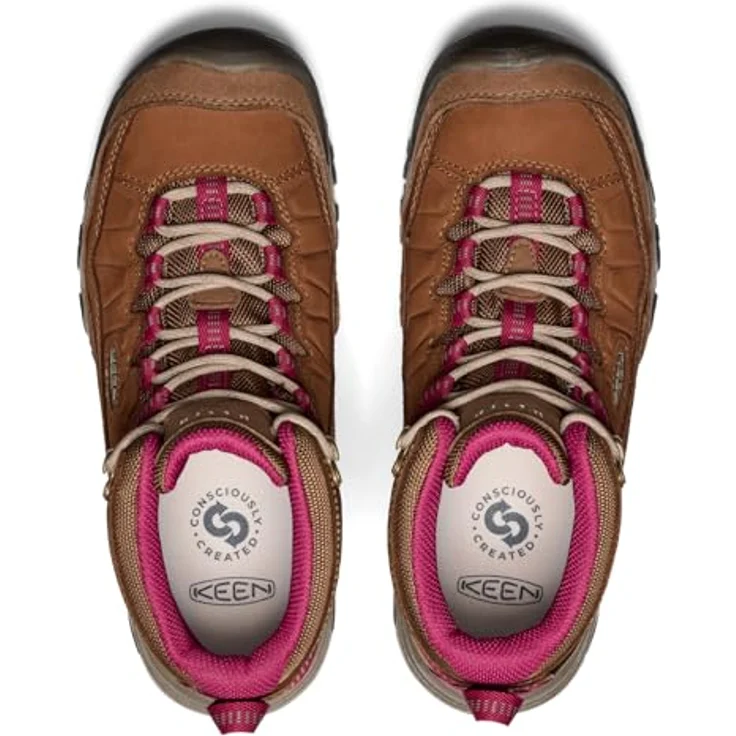 Keen TARGHEE IV MID WP, Robuster Wanderschuh in Bison/Beaujolais mit verschweißter Konstruktion und druckbelastungsresistenter Polsterung – Bild 5