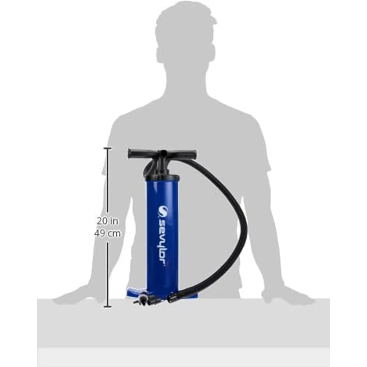 Sevylor Doppelhub-Handpumpe RB2500G, Ball Zubehör für effektives Aufpumpen – Bild 2