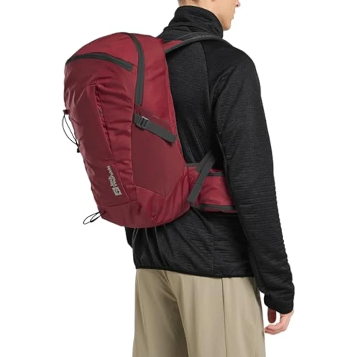 Jack Wolfskin Cyrox Shape 20, Wanderrucksack 49 cm, 100% Polyamid, tiefes Rubinrot – Bild 3