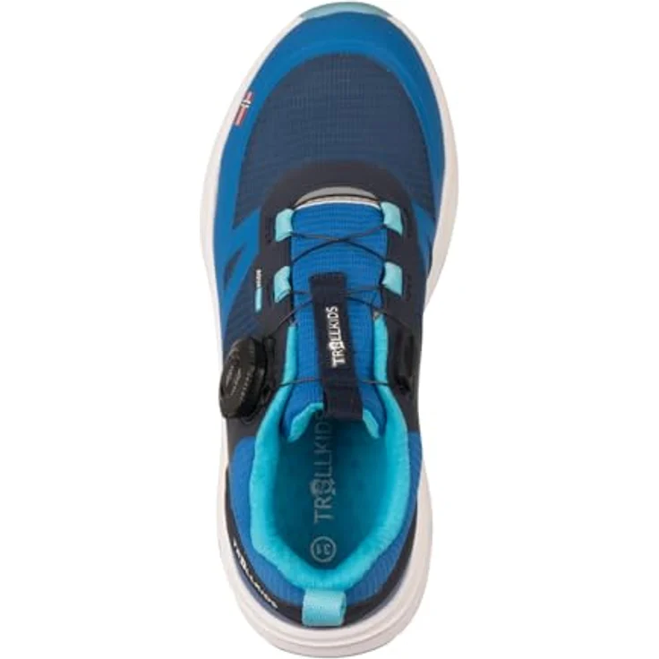 Trollkids Trollfjord Hiker Low XT, Wanderschuhe für Kinder, Harbor Blue/Aqua Haze, Gr. 28 EU – Bild 5