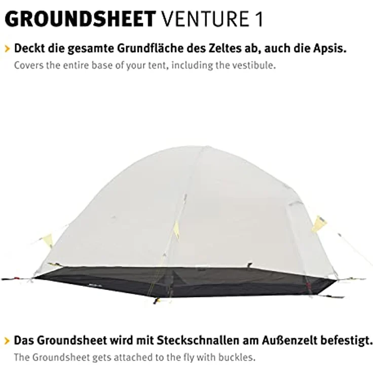 Wechsel Venture 1 Zeltunterlage schwarz, wasserabweisend und robust – Bild 4