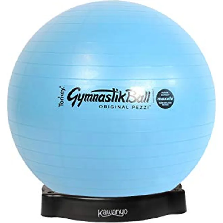 PEZZI Original Pezziball MAXAFE 42cm mit Ballschale lightblue Sitzball