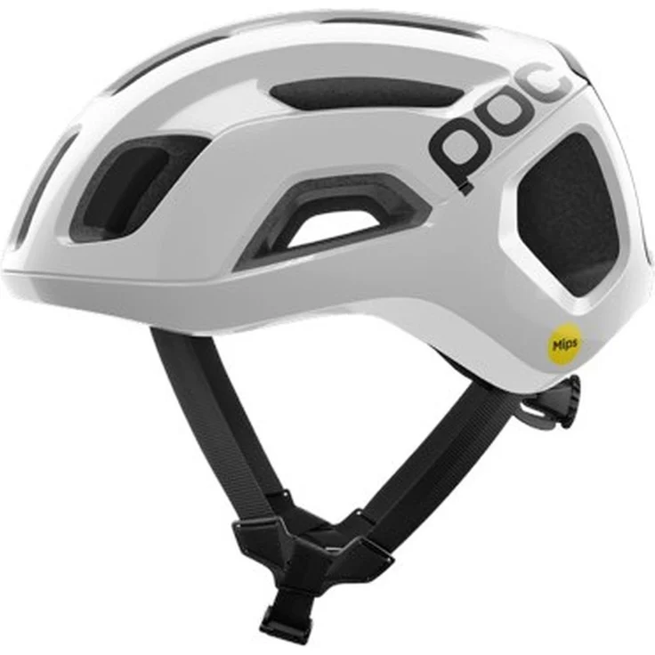 POC Ventral Air MIPS, Hochleistungs-Rennradhelm mit MIPS Air Node, Aerodynamischem Design, Präziser Belüftung, Brillenhalterung & Individueller 360° Passform, Hydrogen White