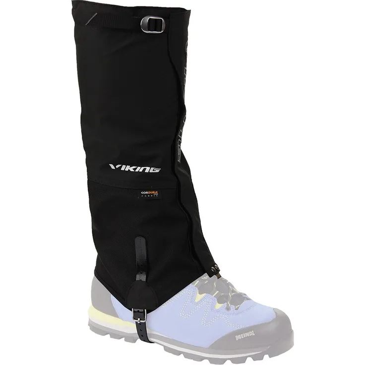 VIKING Logan Gaiters M, wasserdichte Gamaschen aus 1000D Cordura, schwarz