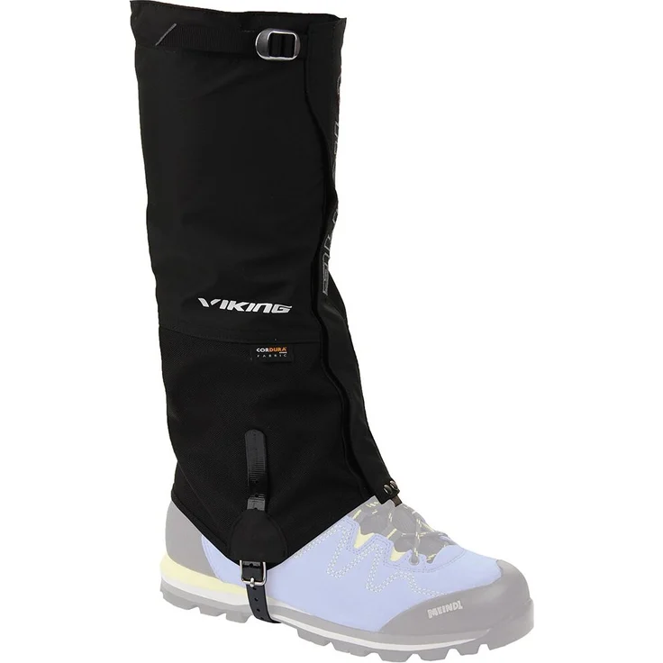 VIKING Logan Gaiters M, wasserdichte Gamaschen aus 1000D Cordura, schwarz