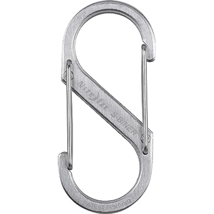 Nite IZE S-Biner Stahl, 3er Pack Größen 2, 3 und 4, Traglast bis 33 kg, silber – Bild 3