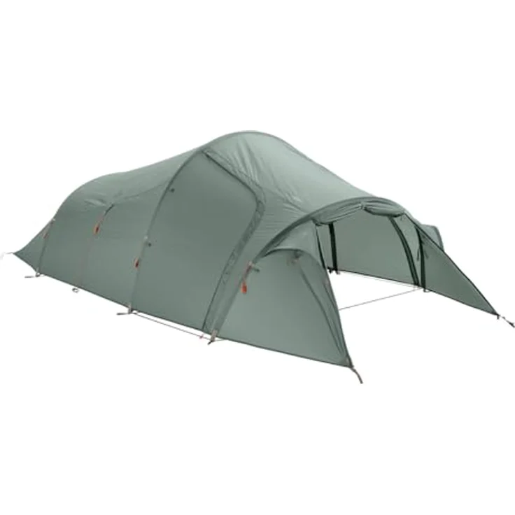 VAUDE 3-Personen-Zelt Allround Ferret XT 3P, Agave, 3 Eingänge, geräumige Apside, schneller Aufbau – Bild 1
