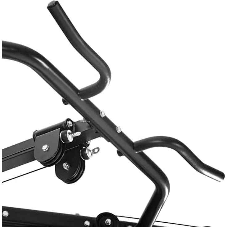 Dione Cable Crossover 2X 50KG - Kraftstation mit verstellbaren Katrollen und integrierter Klimmzugstange - Stahlkabel in schwarz – Bild 5