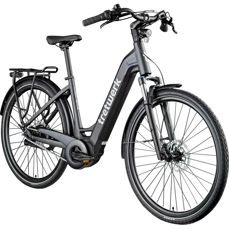 Tretwerk Amber Nexus E-Bike Damen, 28 Zoll Elektrofahrrad mit 550 Wh Akku, Shimano 8-Gang-Nabenschaltung, Tiefeinsteiger für Körpergröße 155 - 185 cm