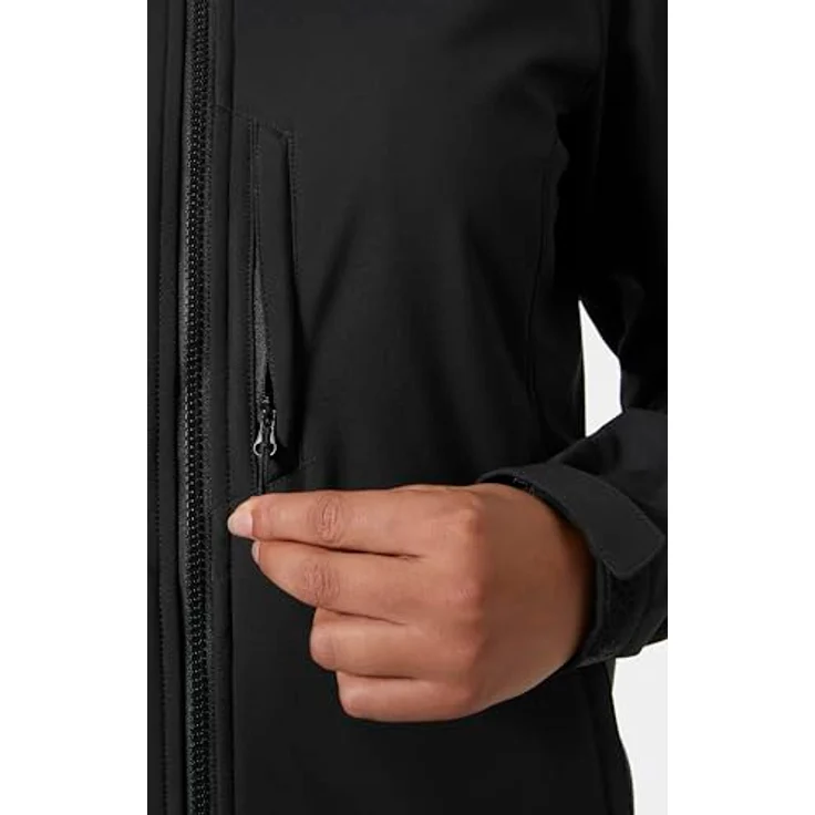 Helly Hansen W Paramount Hood Softshelljacke, Damen Schwarz mit Kapuze, Größe M, 90% recyceltes Polyester – Bild 5