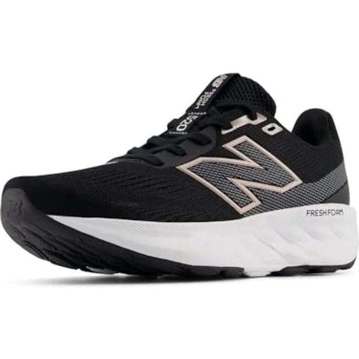 New Balance Fresh Foam 520 v9, Damen Laufschuhe mit atmungsaktivem Mesh-Obermaterial, 10-mm-Sprengung, Schwarz
