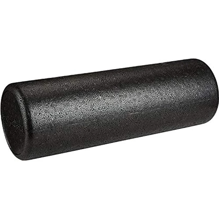 Amazon Basics Hochdichte Schaumstoffrolle, rund - 45 cm, Schwarz, ideal für Gleichgewichtstraining und Dehnübungen, geformtes Polypropylen – Bild 1