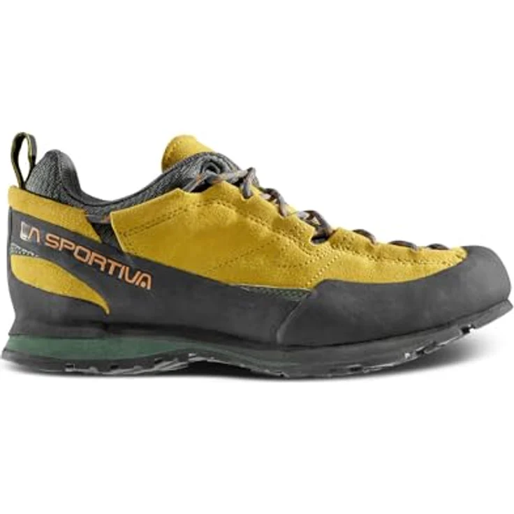 La Sportiva Boulder X, Zustiegsschuhe mit Grippiger Sohle und Asymmetrischem Schnürsystem, savana/tiger, EU 40,5 – Bild 3