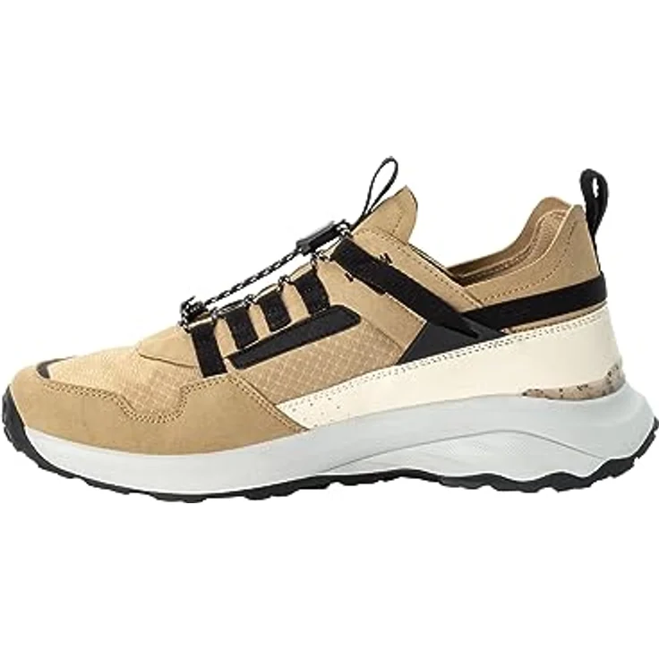 Jack Wolfskin Dromoventure Athletic Low M, Herren Wanderschuhe mit dämpfender EVA-Zwischensohle, Beige – Bild 3