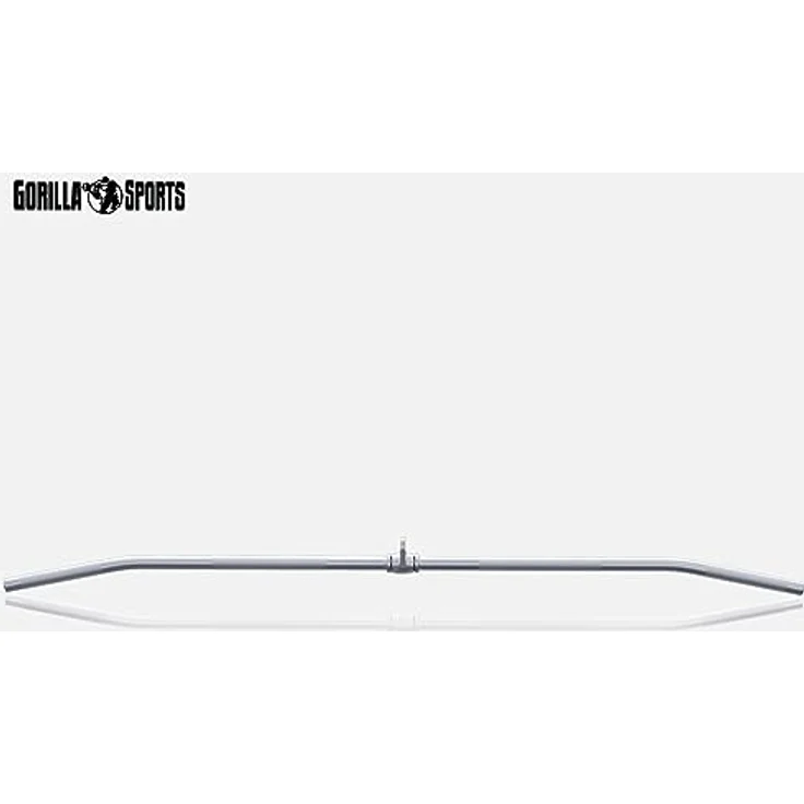 GORILLA SPORTS® Latzugstange - mit Drehgelenk, 118cm, bis 200kg Belastbar, aus Chrom- Kabelzuggriff, Gerade Stange, Trizepsstange, Bizeps Stange, Muskelzugstange – Bild 2