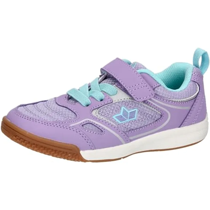 Lico Racine VS Laufschuhe für Mädchen, lila/türkis, Klettverschluss, atmungsaktiv, non marking Gummi Laufsohle