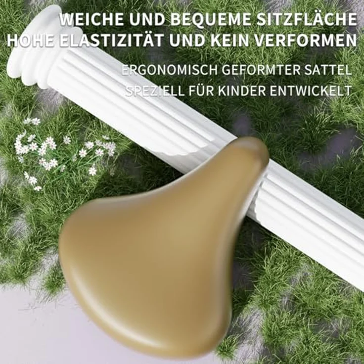 Habib Gruppe Kinderfahrrad Mädchenfahrrad mit 6-teiligem Schutz-Set, dualem Bremssystem und höhenverstellbarem Sattel, 3-8 Jahre – Bild 5