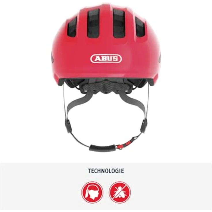 ABUS Smiley 3. 0 Kinder Fahrradhelm shiny red – Bild 3