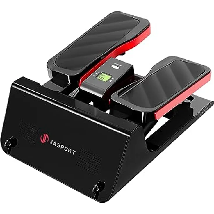 JASPORT ST3 Stepper, Up-Down Stepper mit Power Ropes, Widerstandstraining Stepper für Zuhause, mit Multifunktionsdisplay, verschleißfreie Hydraulik-Zylinder, leise, max. Belastbarkeit 100kg