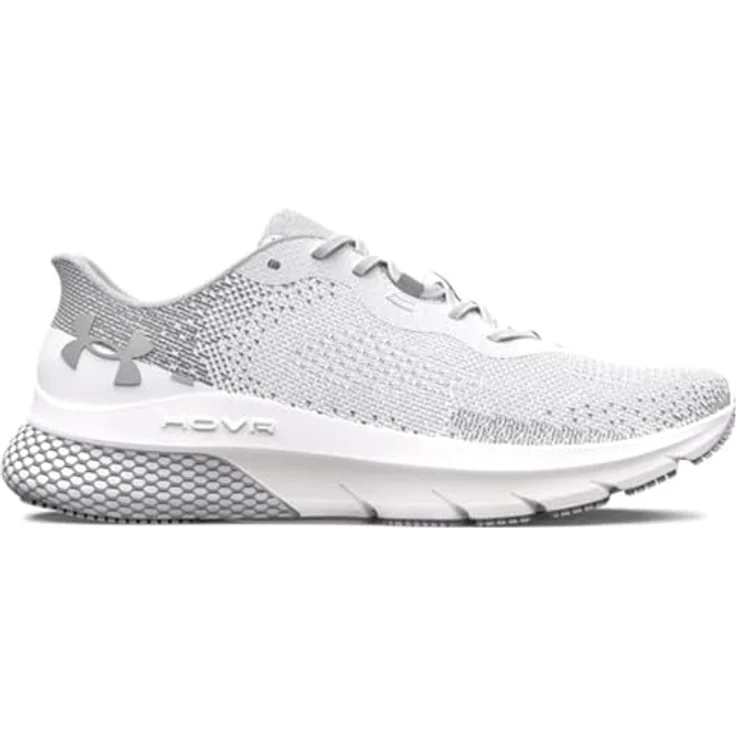Under Armour HOVR Turbulence 2, Damen Laufschuhe mit reaktionsschneller Dämpfung, weiß, Größe 41 – Bild 2