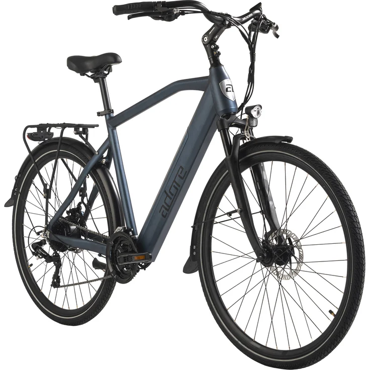 adore-bikes ADORE E-Trekkingbike 28" Alu Trekking E-Bike ATR-190 Heckmotor 50NM / 12,8Ah Dunkelblau matt