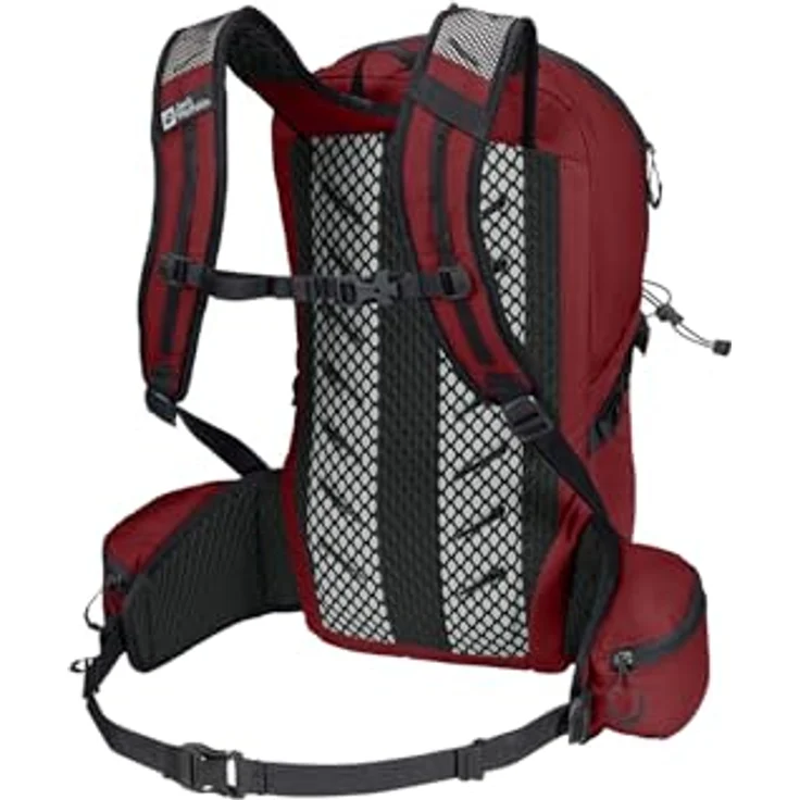 Jack Wolfskin Cyrox Shape 20, Wanderrucksack 49 cm, 100% Polyamid, tiefes Rubinrot – Bild 2