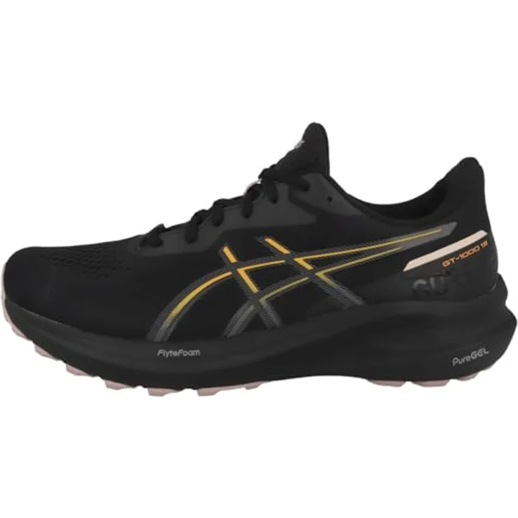 ASICS Performance GT-1000 13 GTX, Damen Laufschuhe mit FlyteFoam-Technologie und Gore-Tex, Schwarz – Bild 1
