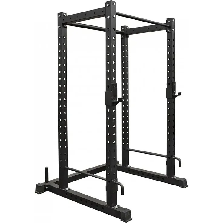 Fitcom Power Rack Pro, massives Squat Cage für kommerziellen Einsatz mit Klimmzugstange und Safety Bars